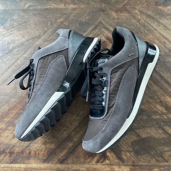 Geox | Shoes | Geox Respira Amphibiox Womens Waterproof Black Gray Suede  Sneaker Size 8 | Poshmark